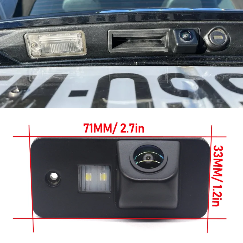 HD 1080P 170° FishEye Rear View Camera  For Audi A3 S3 8P A4 S4 A5 S5 A8 S8 A6 C6 RS6 Q7 2001~2011 Car Reversing HD Night Vision