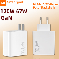 Original Xiaomi 120w Charging Combo Type-A Usb GaN Charger Mi Turbo Charge 67w Mi 14 Pro 13t Poco F4 Blackshark 5 Redmi Note 13