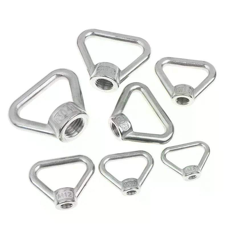 M8 M10 M12 M14 M20 Stainless Steel 304 Lift Eye Nuts Trapezoid Threaded Rings for Bolts