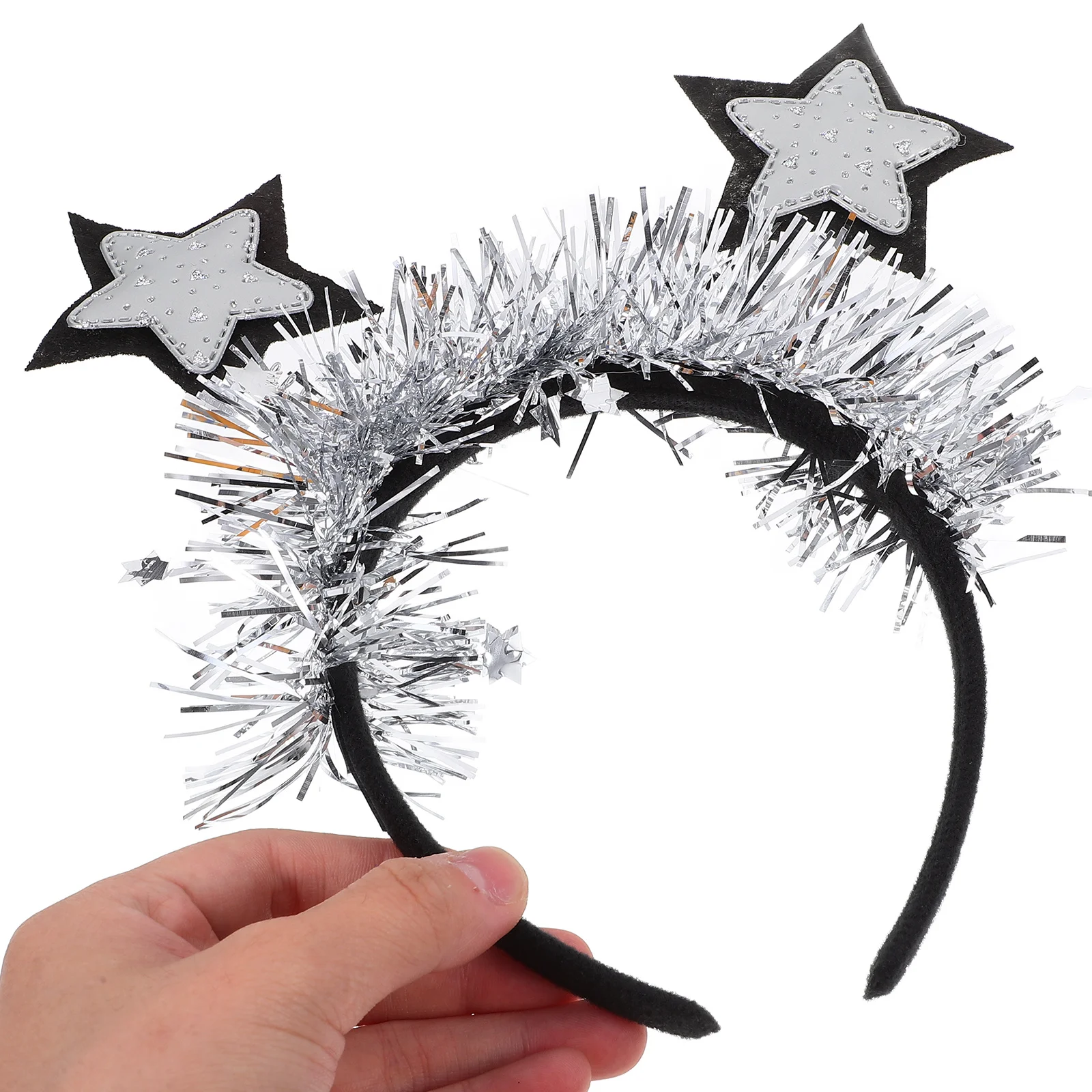 

Love Heart Hair Hoop Shiny Glitter Star Charm Headband For Party Supplies Headwear Cosplay Accessory