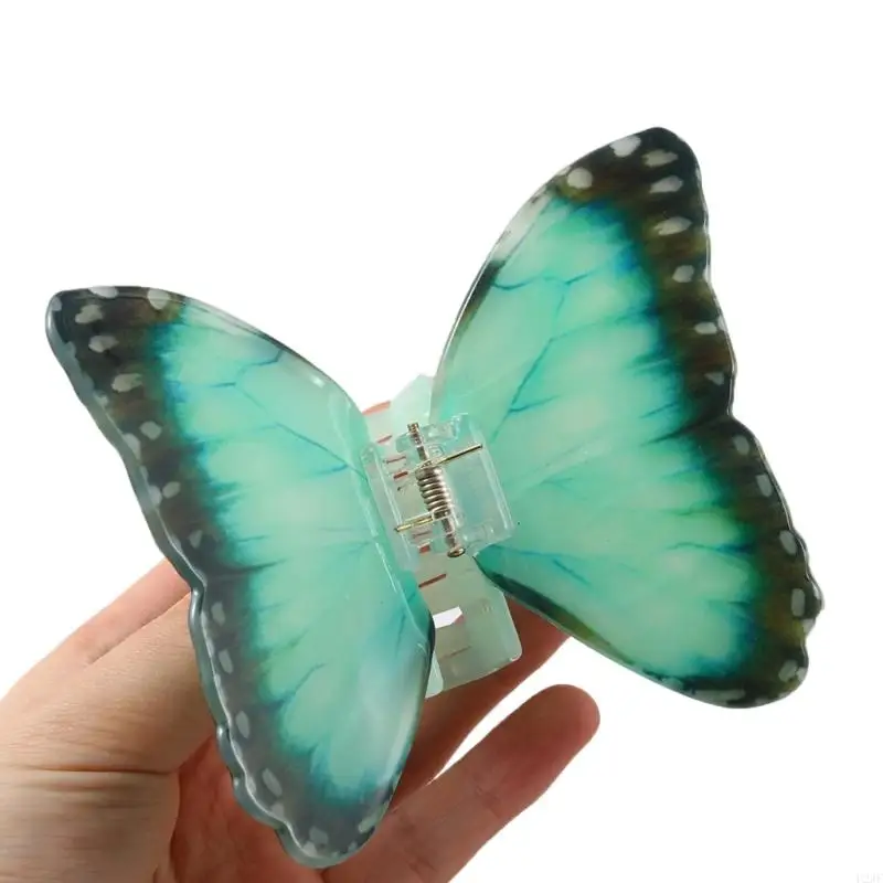 U2JF Beautiful Butterfly Hair Clip Hair Grip Stylish Hair Grab Acrylic Material