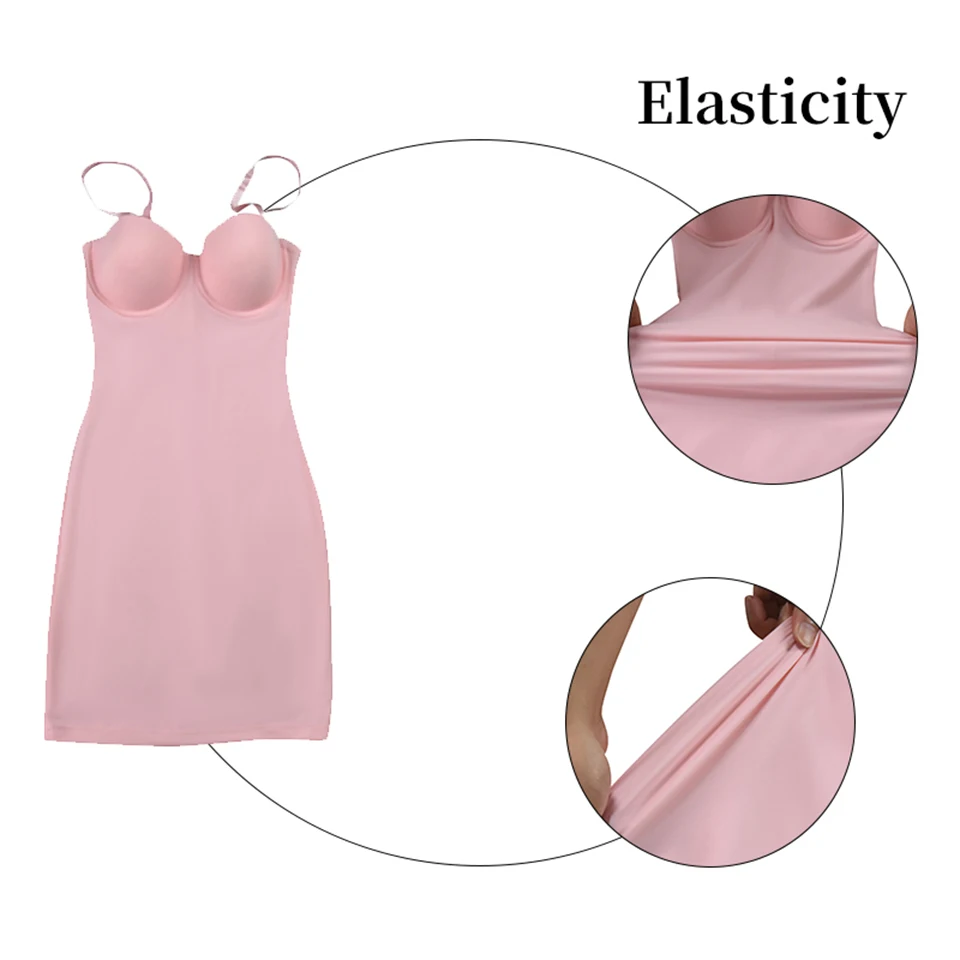 Kurze Bodycon Kleid Backless Dünne Riemen Feste Casual Sexy Ärmellose Sommer Hohe Taille Club Dünne Mini Kleider Damen Grundlegende – Detail 17