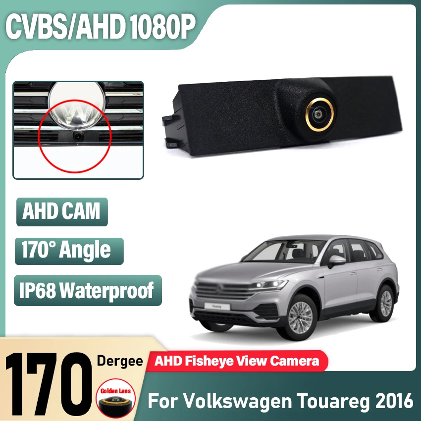 Full HD CCD Hight Quality Car Front View Parking Night Vision Positive Waterproof Logo Camera For Volkswagen For VW Touareg 2016