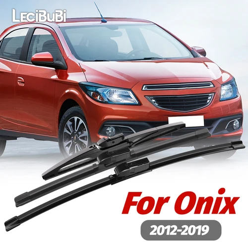 1 Juego de limpiaparabrisas delantero y trasero, limpiaparabrisas para Chevrolet Onix 2012-2019 2013 2014 2015 2016 2017 2018
