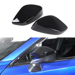 2 uds tapas de cubierta de espejo retrovisor ABS de fibra de carbono para coche para Toyota 86 para Subaru BRZ 2012-2020 negro brillante Auto nuevos accesorios