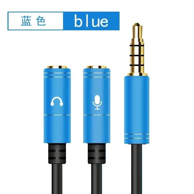 

‌ Аудиоразветвитель 3,5 мм — металлический микрофонный адаптер 1-2 для прямых трансляций, караоке и телефонов ‌