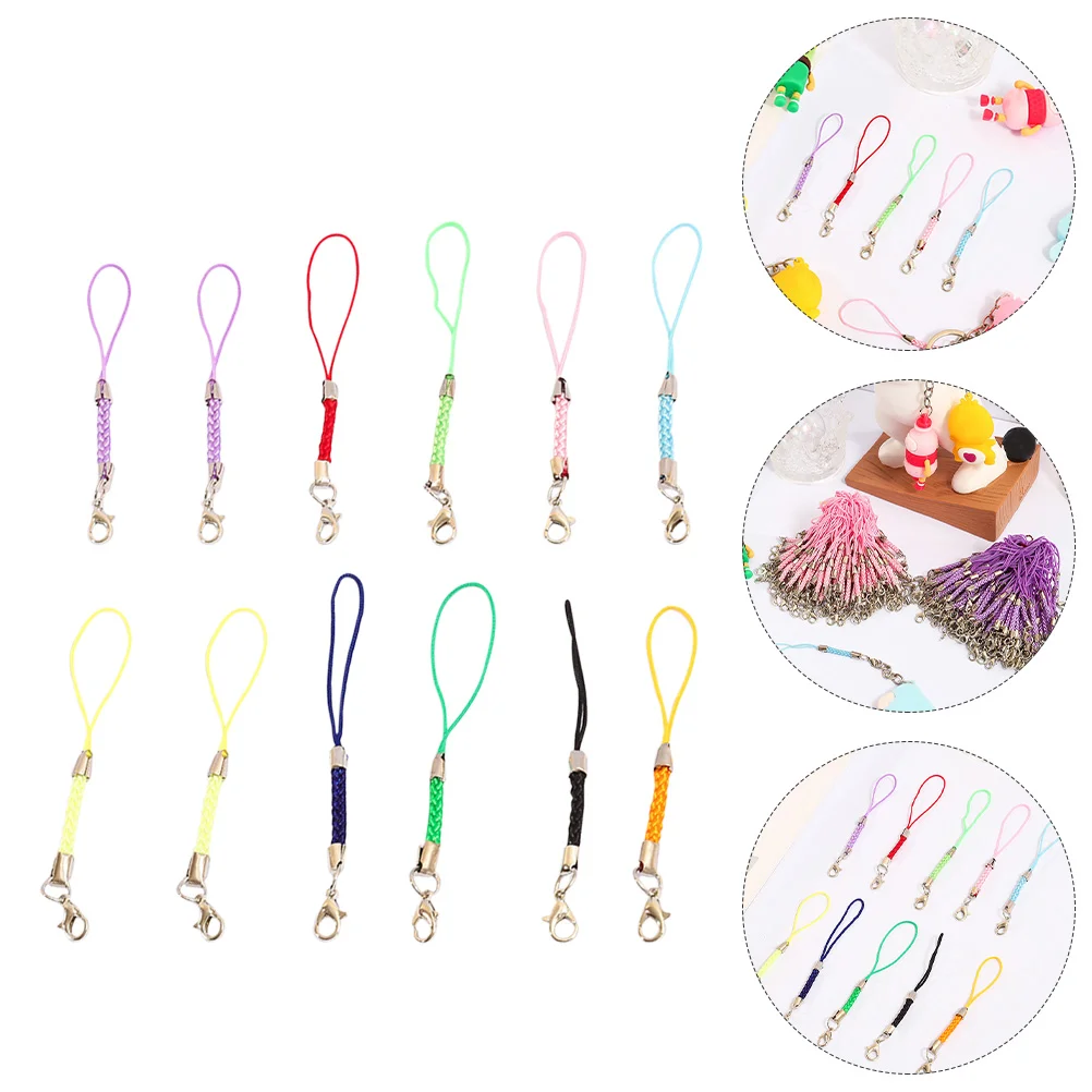 

15 PCS Lobster Clasp Wrist Strap Phone Lanyard Hanging Rope for Cell Clip Decorative Mobile