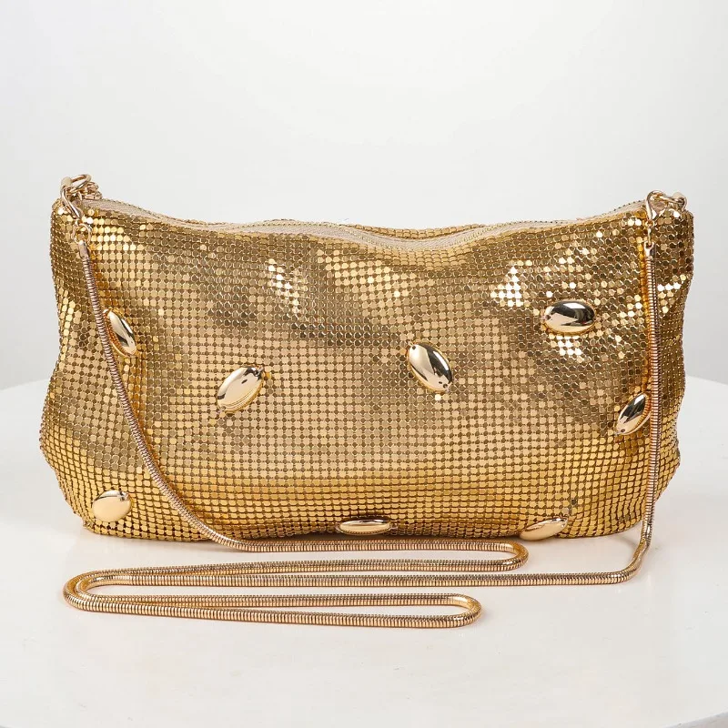 

Модная золотая блестящая вечерняя сумка со стразами, роскошный дизайнер, новинка 2025 года, вечерние свадебные кошельки, блестящая вечерняя сумка Sac A Main Femme