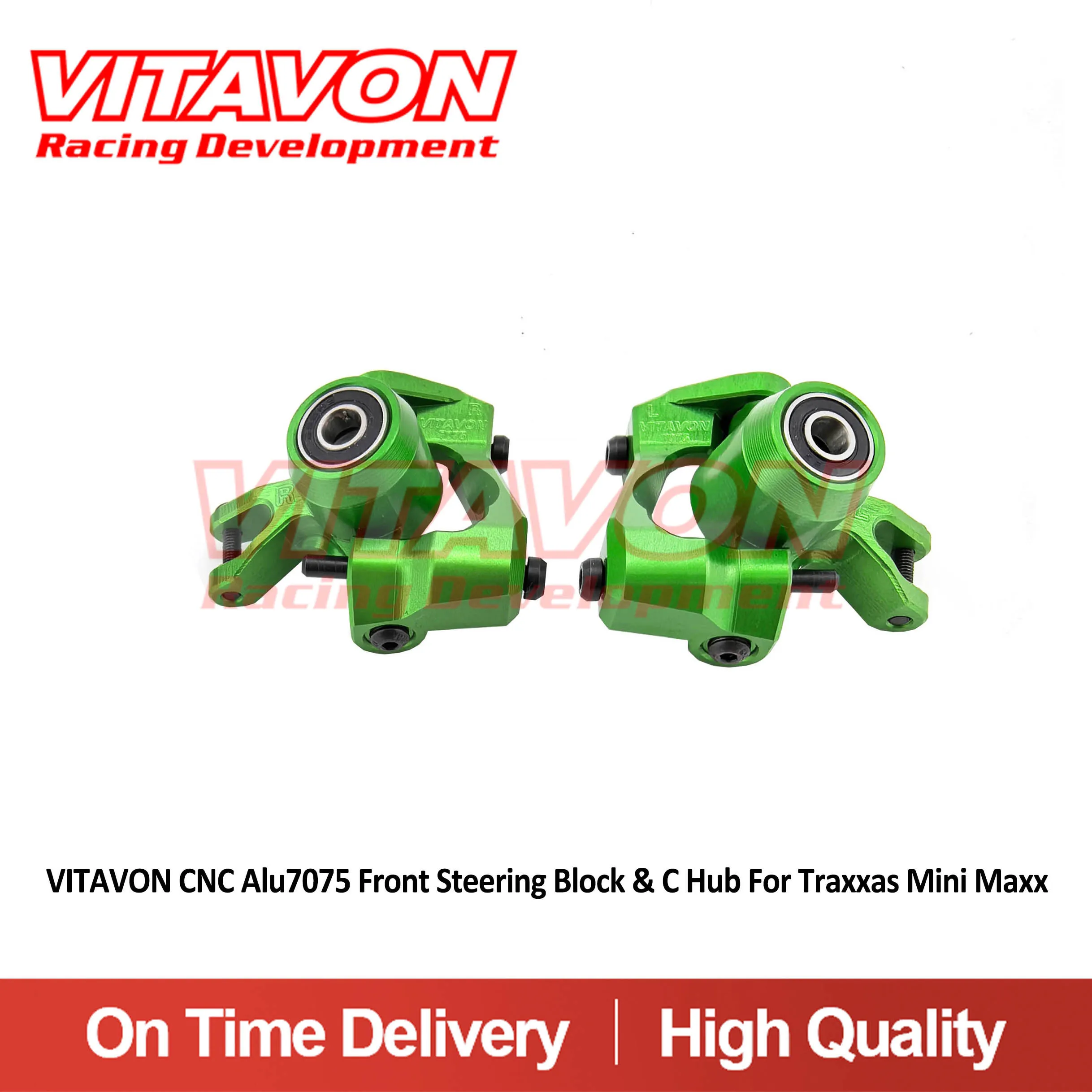 

VITAVON CNC Alu7075 Front Steering Block & C Hub For Traxxas Mini Maxx