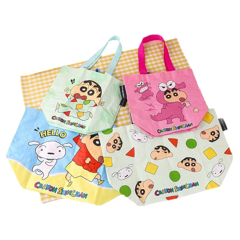Crayon Shin-chan Cartoon Canvas Lunch Bag Anime Portable School Office Bento Box Cute Children Adult Insulated Lunch Tote Bag view 3