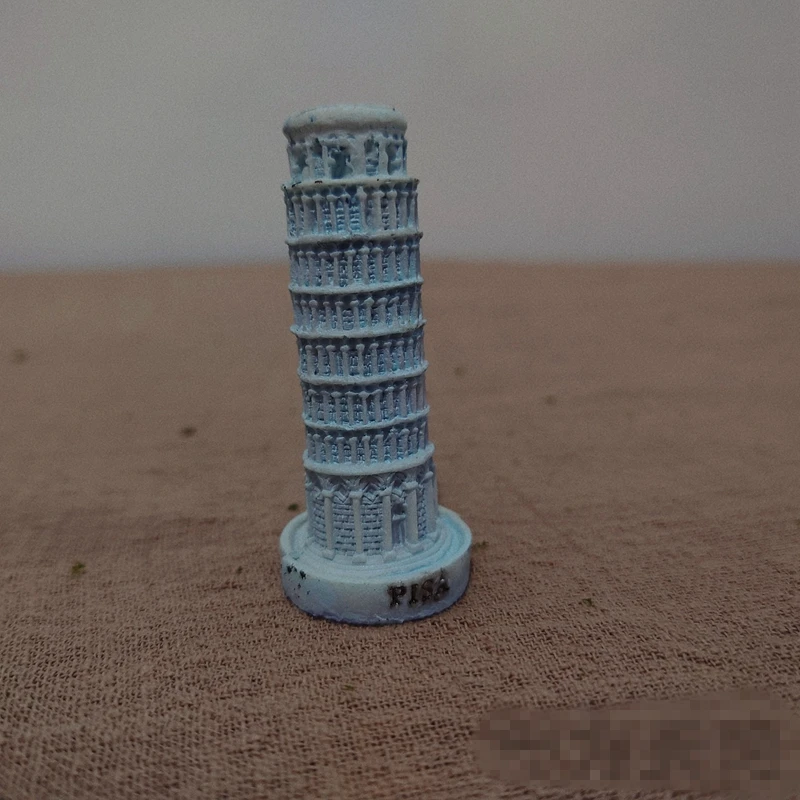 Roman Ancient Architecture Leaning Tower of Pisa Small Ornaments World Landmark Architectural Model Miniature Decoration