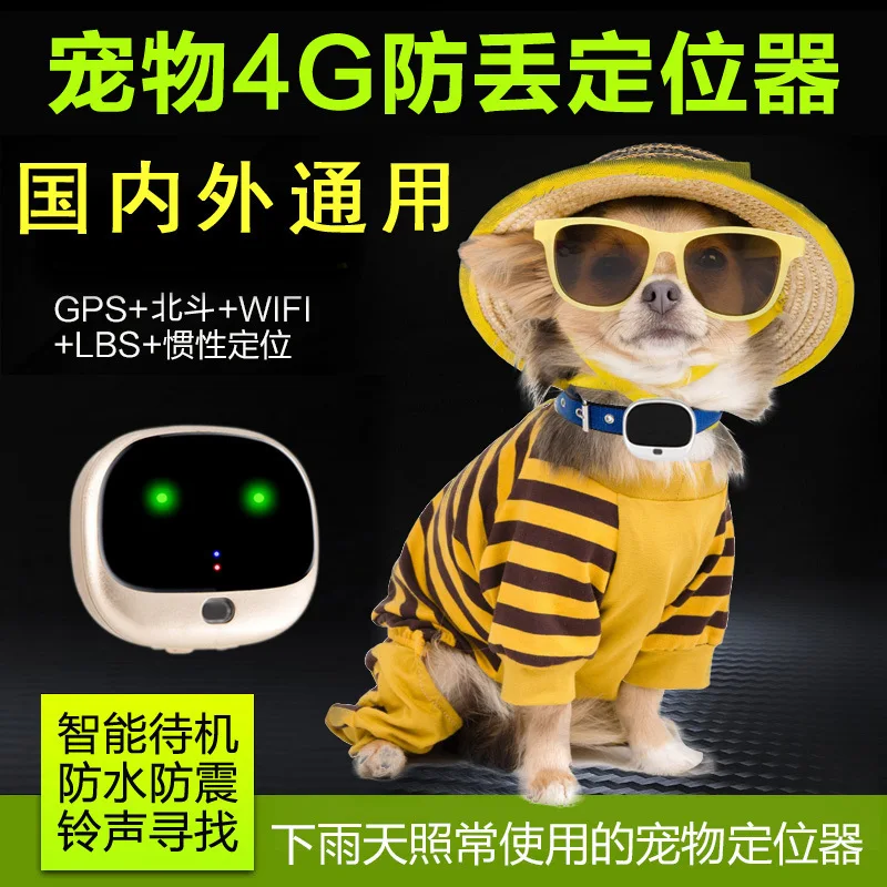 

Pet locator anti loss positioning global artifact cat dog 4G booking collar lost instrument tracking