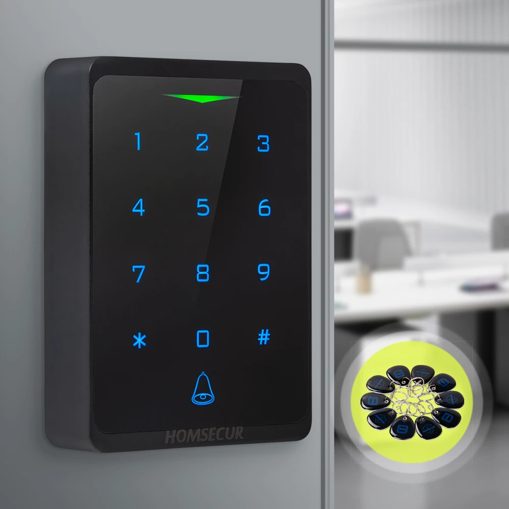 HOMSECUR CH1-WIFI-EM Waterproof IP66 APP WIFI Password Access Control WG26~44 Backlit