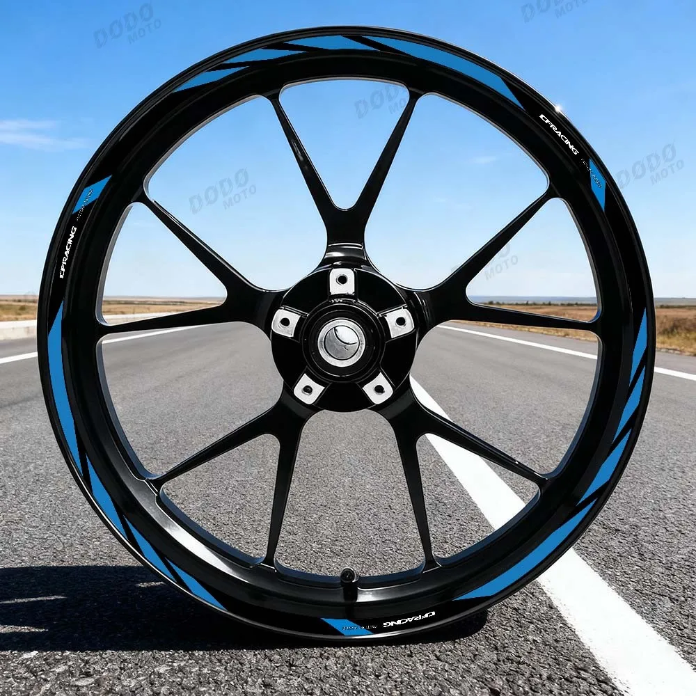 Motorcycle Reflective Wheel Stickers Decorative 17 Inchs Hub Rim Stripe Decal  For 450SR 675 SR-R 800NK 250NK 450 675 NK 500SR