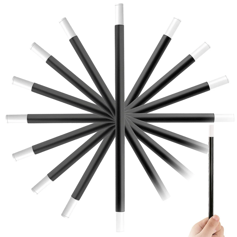 Varita mágica de elevación automática, 1/2 Uds., 24,5 cm, magia de escenario, primer plano, pequeña magia, fácil de aprender, accesorios mágicos para actuación de fiesta familiar