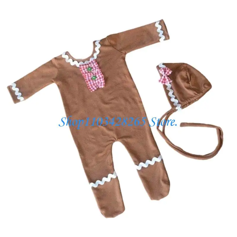 مجموعة أزياء الطفل تحت عنوان رومبير ناعم قابل للتمدد وغطاء رأس طويل الذيل دعائم قبعة لحديثي الولادة صور العطلات G2TE