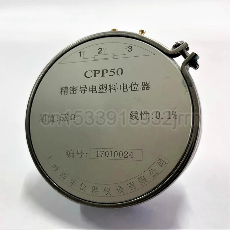 1pcs CPP50 conductive plastic potentiometer WDD50S angular displacement sensor 1K2K5K10 K linearity 0.1%