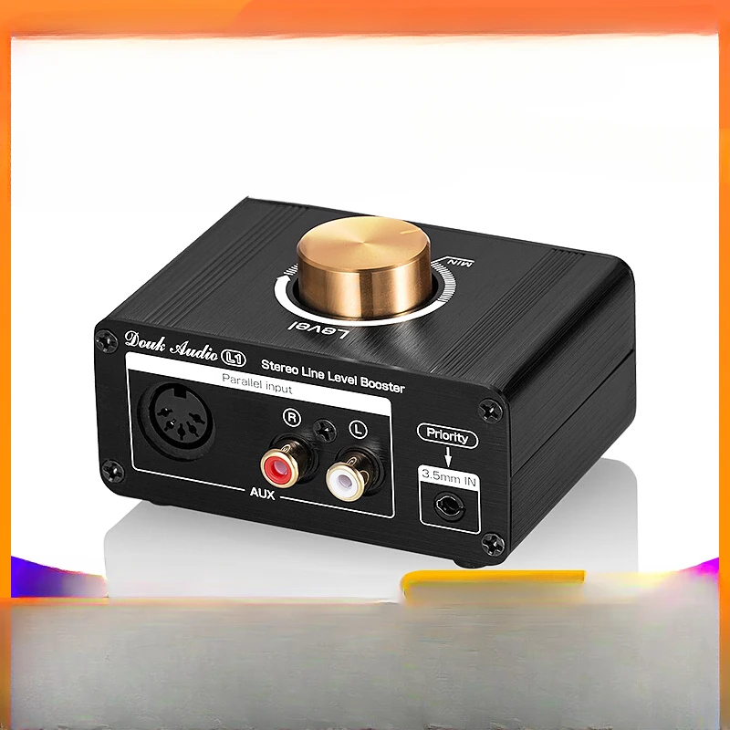 

Stereo audio booster line level sound intensifier power amplifier pre-stage amplification volume high gain