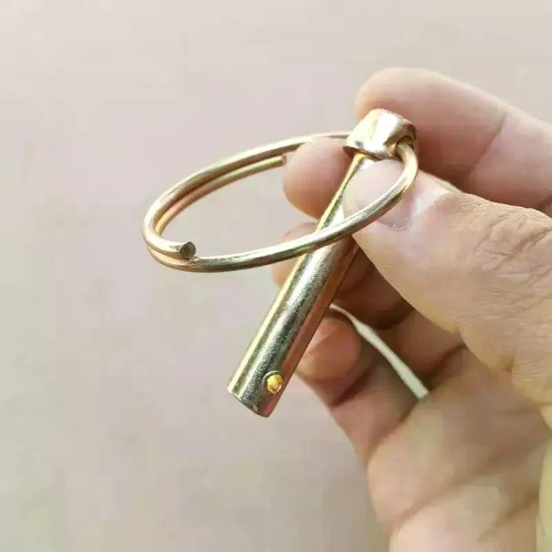 10Pcs Safety Lynch Pin With Ring Anti Lost Lock Pin Heavy Duty Safety Fixing Locking Pins For Towing Trailer ATV UTV Fastener