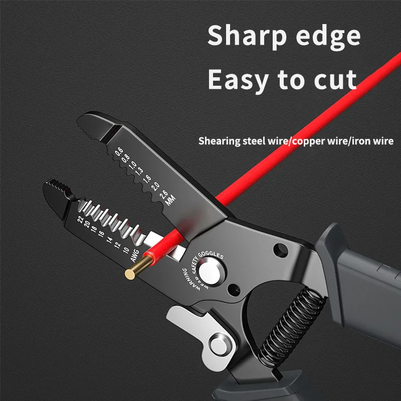 Multifunctional wire stripper New type of wire cutting pliers for electricians fiber optic cable crimping pliers