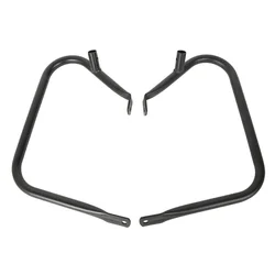 Motorcycle Saddlebag Bracket Guard Bar Set For Harley Touring Road Glide Electra Glide Road King Street Glide 2009-2013 2012 11