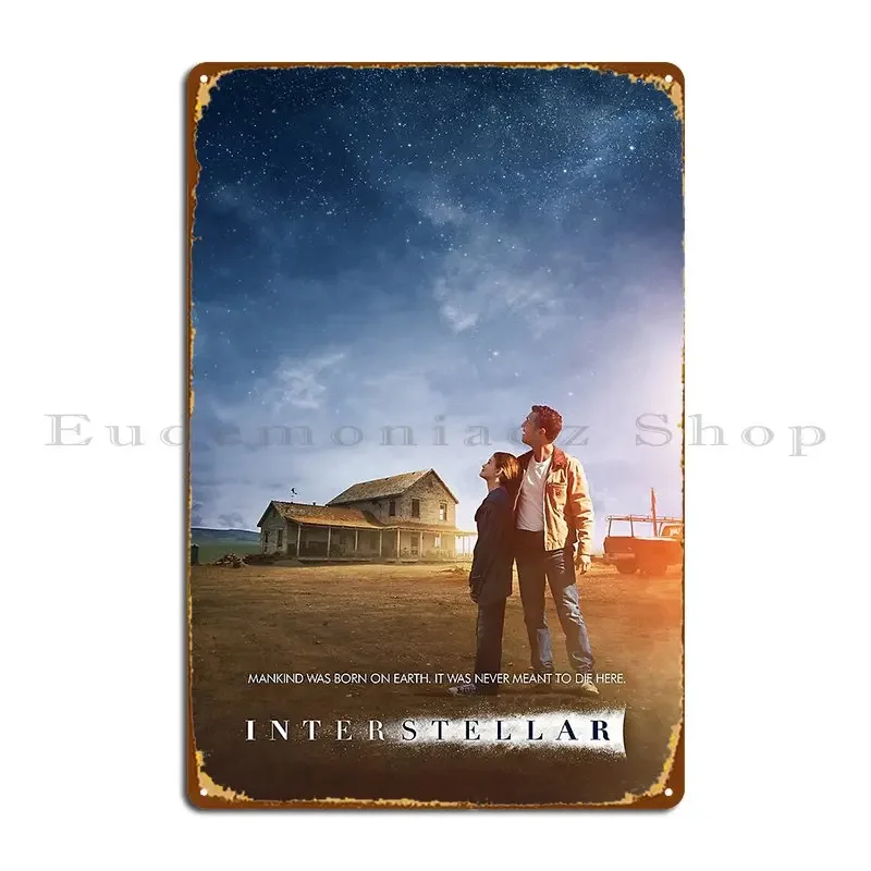 Interstellar Metal Plaque Poster Garage Decoration Wall Mural Designing Wall Mural Decoration Tin Sign Poster