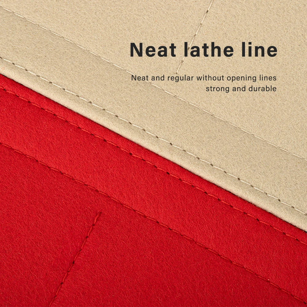 CRAZYSMITH Inner Bags For LV ONTHEGO Felt Insert Bag Makeup Handbag Organizer Purse Portable Zipper Cosmetic Bags Storage Tote