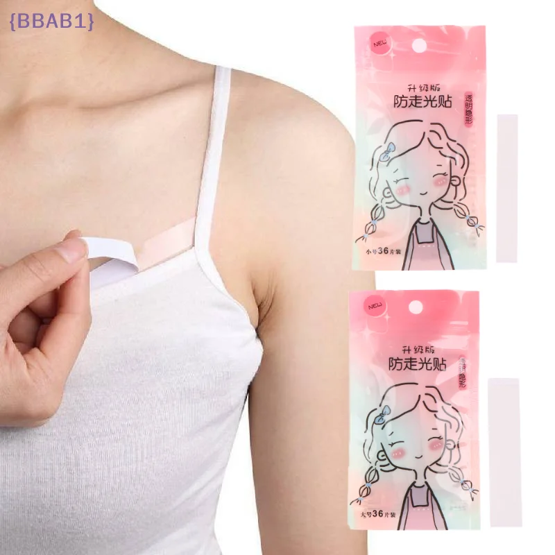 Transparent Clear Double Sided Tape for Clothes Dress Shirt Secret Sticker Clear Lingerie Tape Anti-naked Invisible Chest Patch