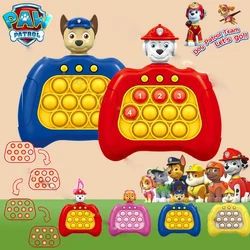 New Paw Patrol Anime Figures Toy Cartoon Quick Push Console di gioco Puzzle Press Toy Marshall Chase Skye Kawaii Gift for Kids