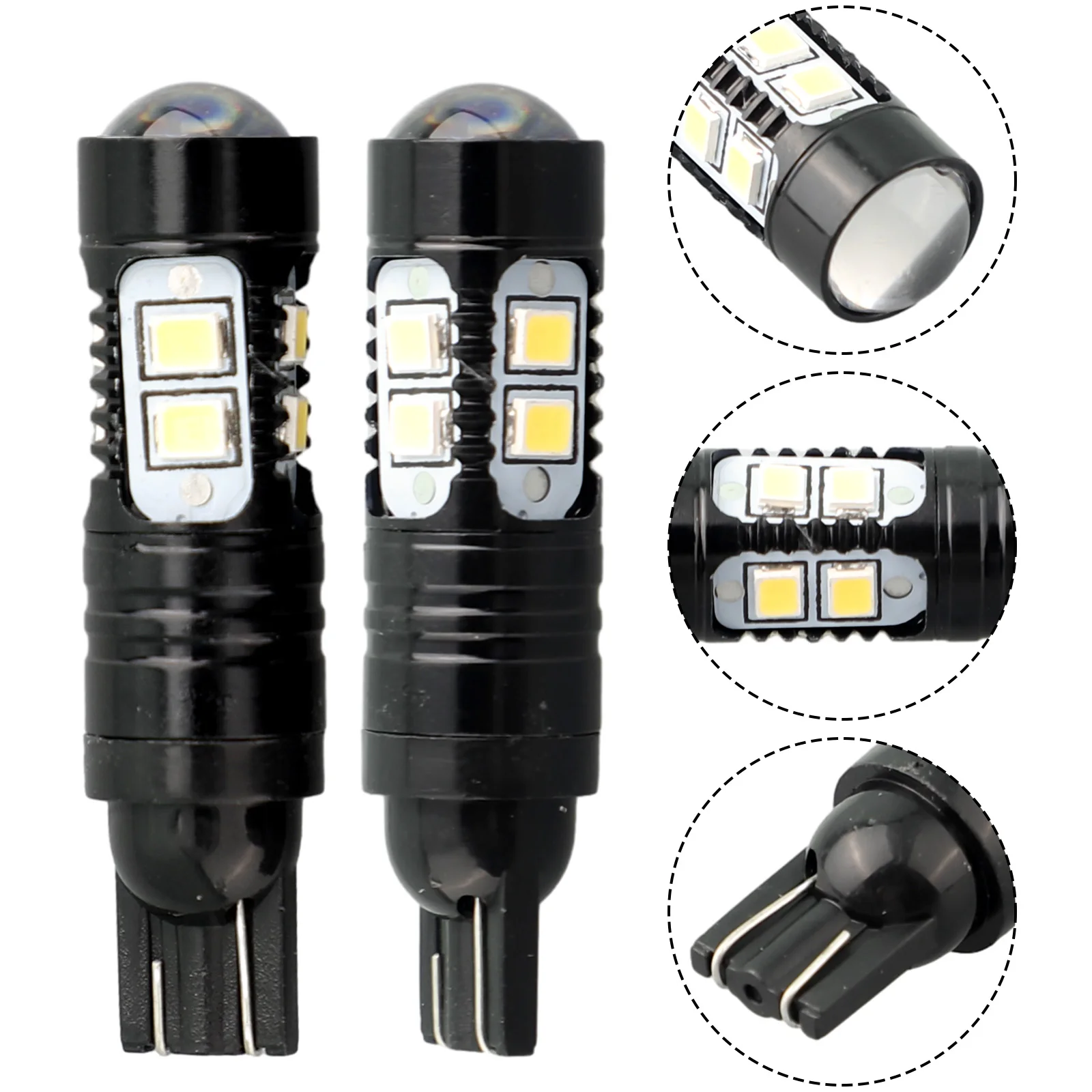 

2PCS Fog Lights 50000 Hours 50W 6500K Bulbs DC 12V-24W T15 For Car Backup LED Reverse Lights Brand New Practical