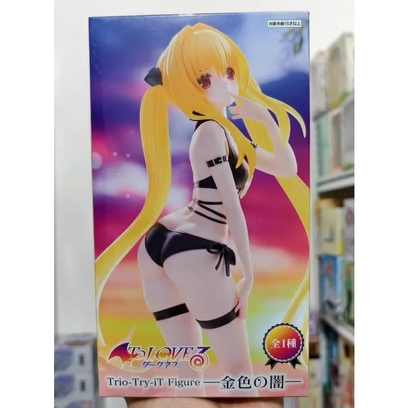 

В наличии Оригинальная фигурка FuRyu To LOVE Ru Darkness Trio Try IT Golden Darkness, 19 см, ПВХ, аниме-фигурка, игрушка, подарок, украшение