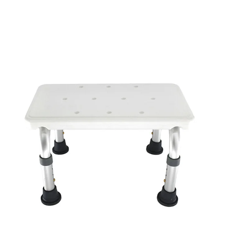 

Adjustable Foot Double Step Stool Shower Chair Seat Bath Bench for Elderly