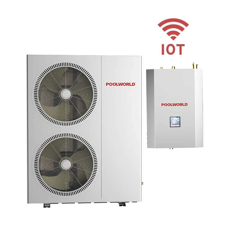 R32 Split Air Source Heat Pump Split System R32 230V Inverter Home Pool Hotel Hot Water Heating Unit Energy Saving Outdoor Water