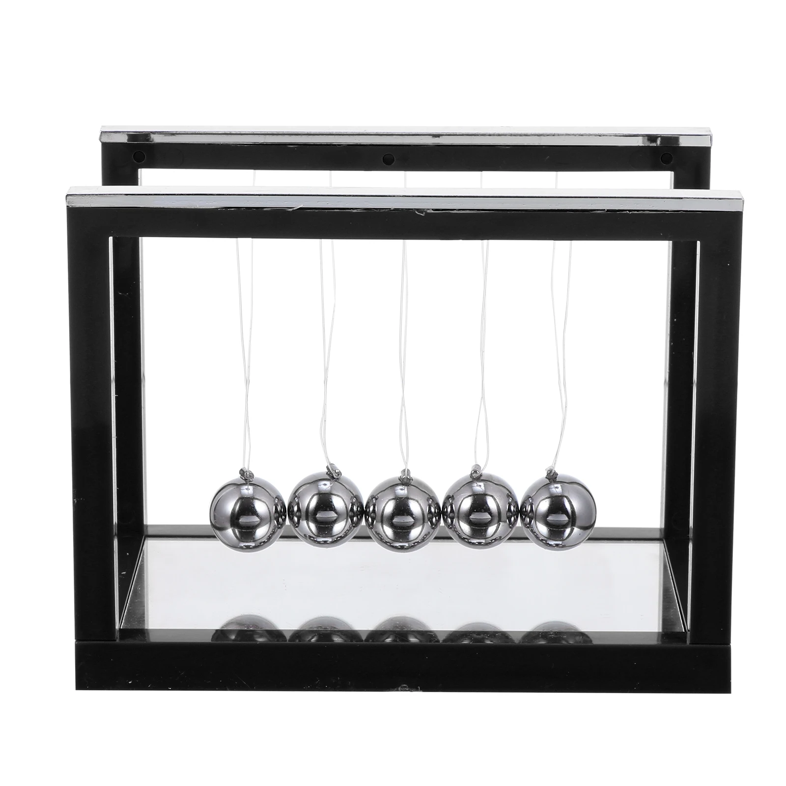 

Mirror Cradle Balance Ball Science Decor for Office Home Study Pendulum Swing Educational Relaxation Device