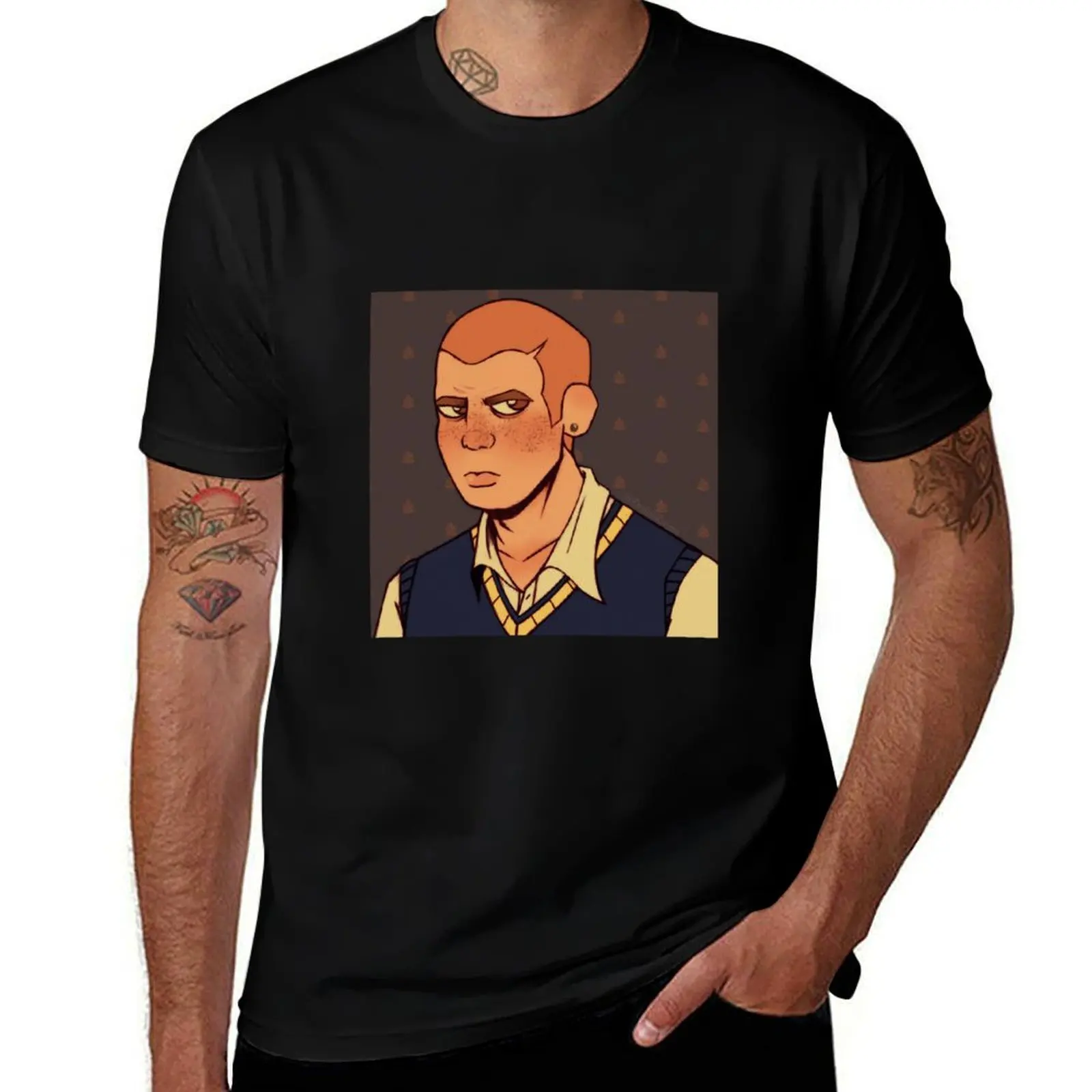 

Bully Jimmy Hopkins T-Shirt Big and Tall Crew Neck Tee