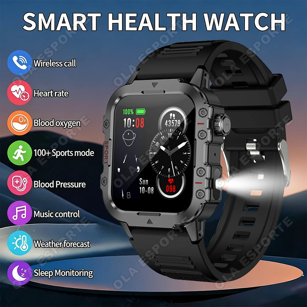 

Новые смарт-часы 2026 года для здоровья: мониторинг сердечного ритма и сна, водонепроницаемость IP68, Bluetooth-звонки, спортивные функции (для мужчин и женщин)