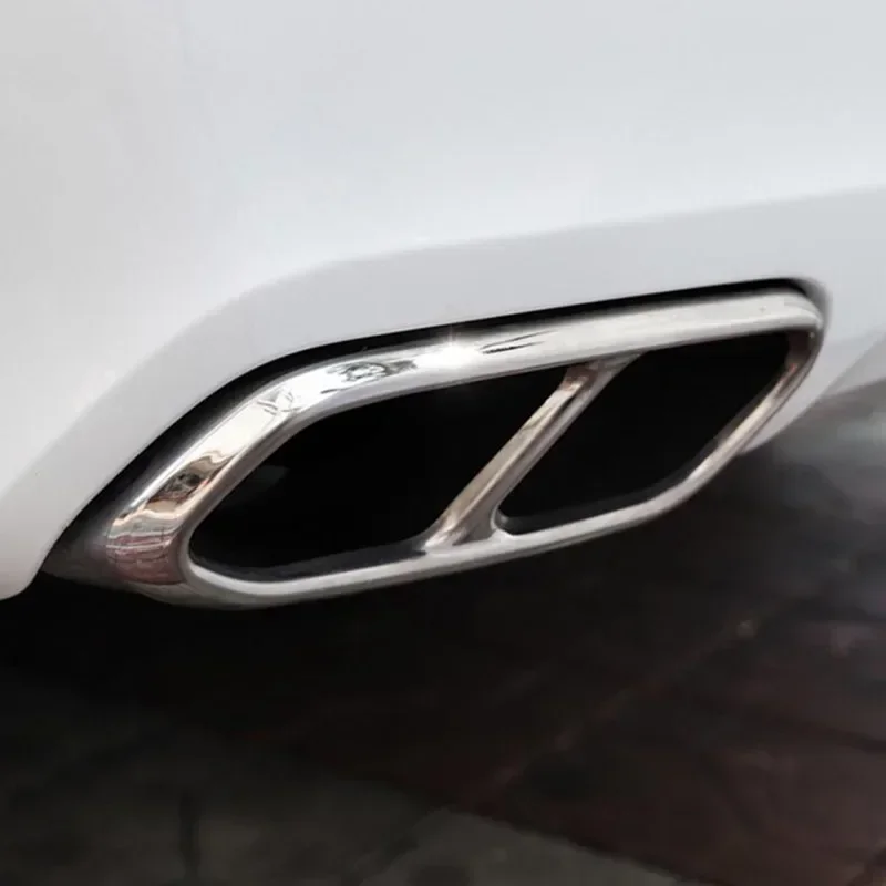 

For Volvo XC60 S60 XC90 S90 V90 Stainless Steel Car Exhaust Muffler Decorative Cover Exhaust Pipe Cover Stickers Car Accessories