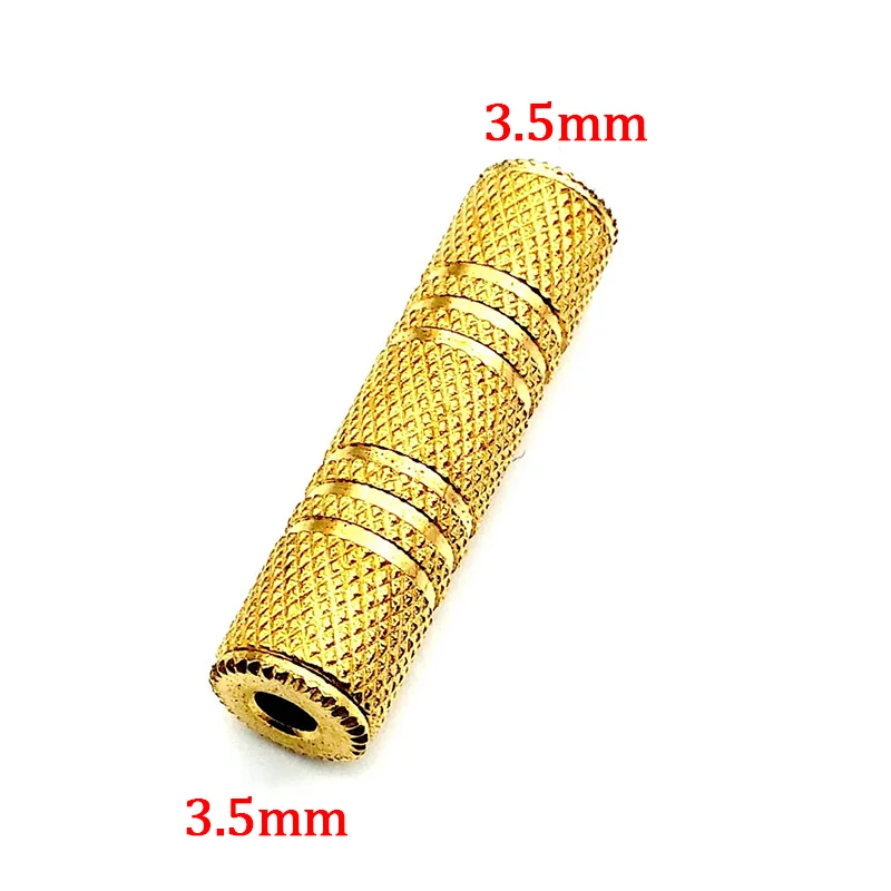 

3.5mm Jack Female to 3.5 mm Female Connector Stereo Audio Adapter Headphone Jack Coupler Extension Adaptor for MP3 DVD
