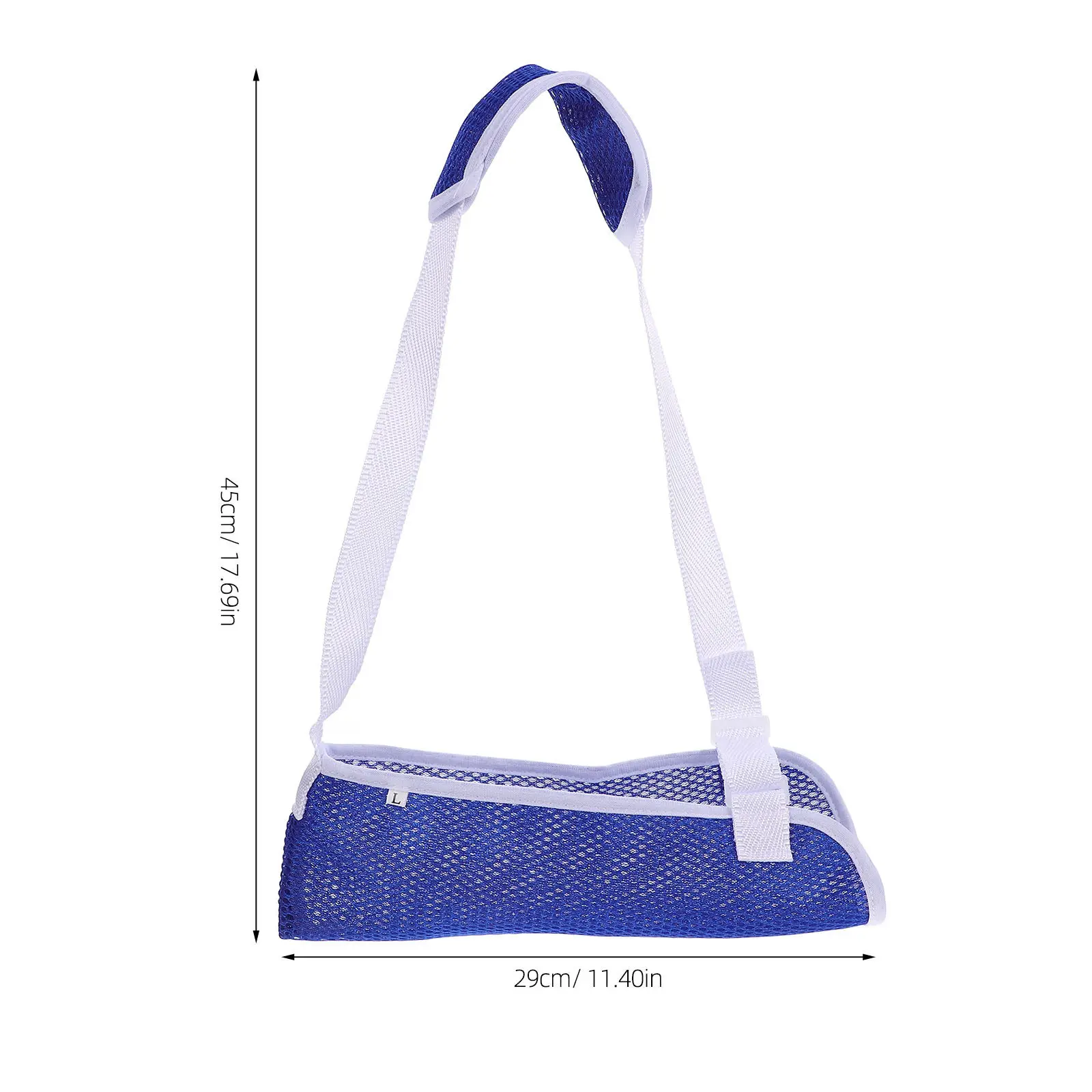 Arm Sling Forearm Support Brace Adjustable Size L for Broken Fractured Arm Breathable Shoulder Immobilizer
