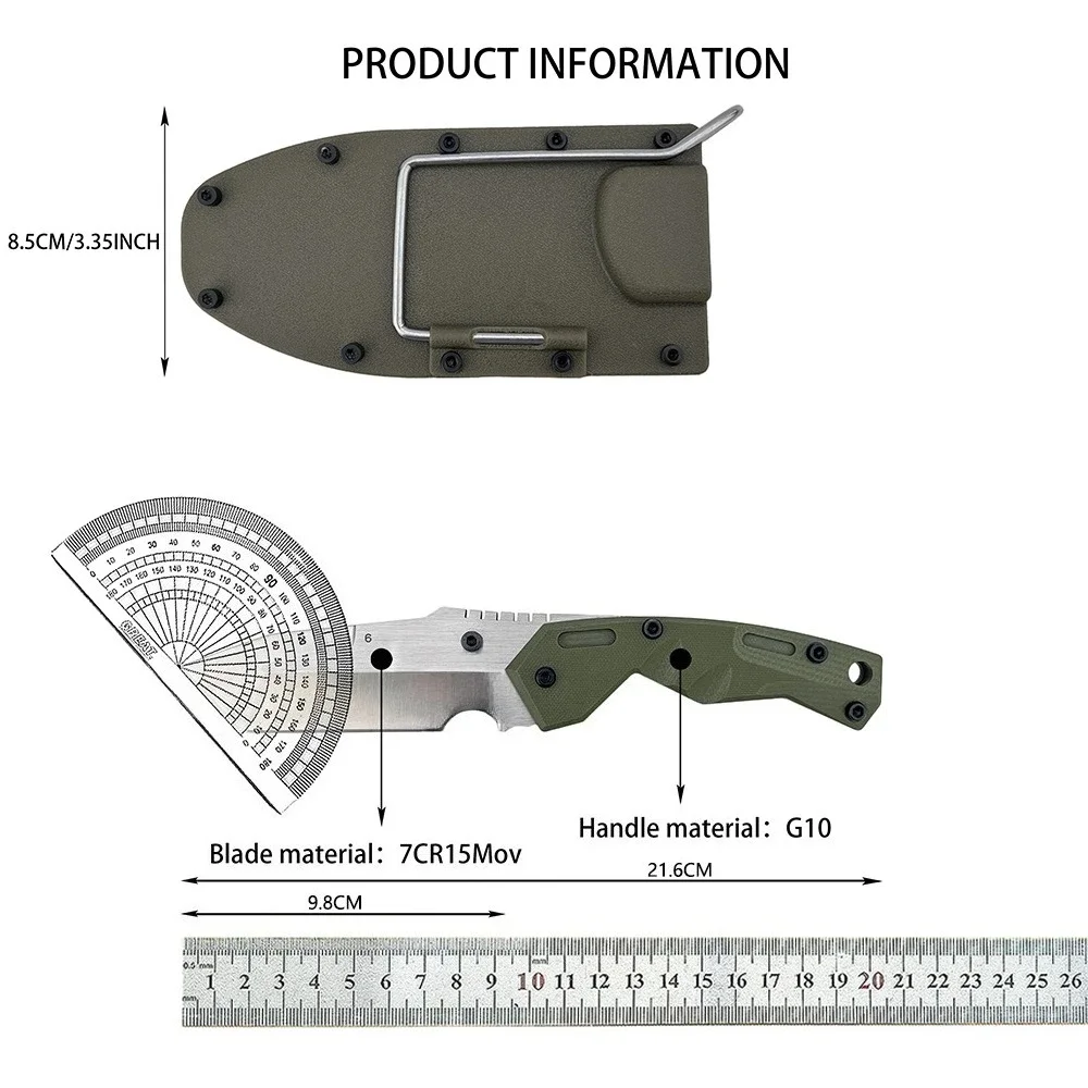 Jungle Adventure Climbing Backpacking Practical Knives Portable Hiking Fishing Trekking Utility Fixed Knife Daily Cutter Gifts