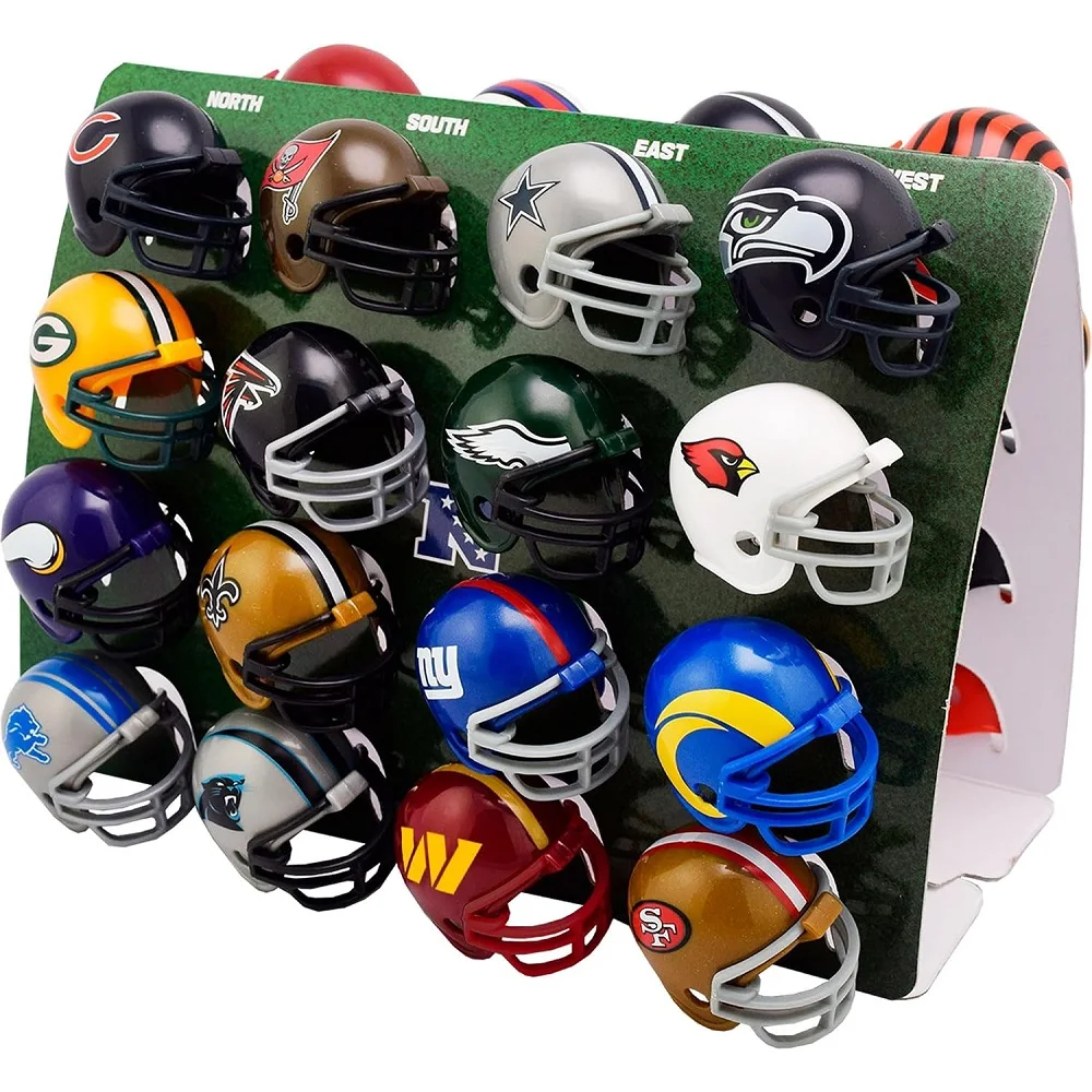2025-2026 Neues National Football League Riddell Helm Tracker Set Gumball-Größe Helme Mini 1,5 Zoll Helm Fan-Kollektion Spielzeug – Detail 1