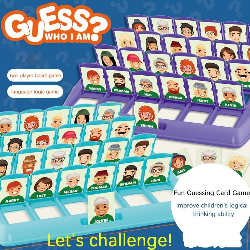 Family Guessing Games Guess Who Am I Classic Board Game Toys Memory Training Parent Child Leisure Time Party Indoor Games