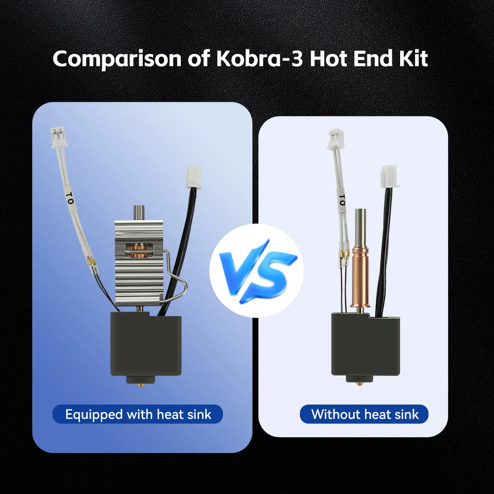 For Anycubic Kobra 3 Hotend Upgrade Standard Kobra 3 Combo Hotend Nozzle Thermistor For Anycubic Kobra K3 Spare Parts Accesories