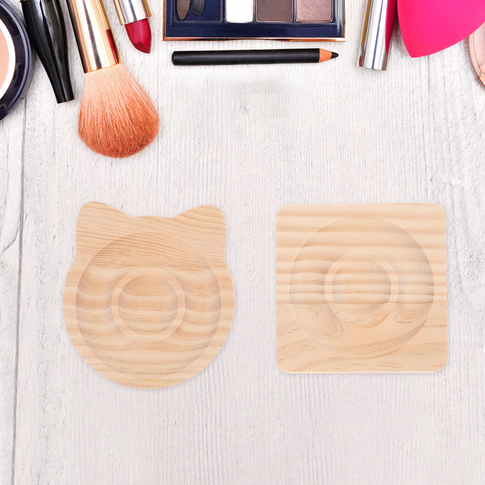 4 Pcs Wooden Jewelry Display Tray for Bracelet Making DIY Bead Boards ganizing Accessories Storage Solid Wood Elegant Design