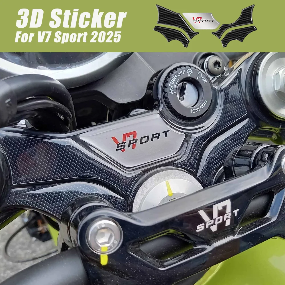 

FOR V7 Sport 2025 Headstock Plate 3D Protective Sticker 3D Epoxy Resin Protective Sticker