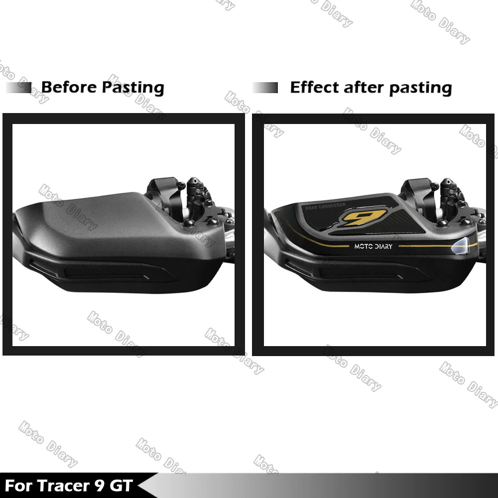 3D Motorcycle HandGuard Stickers Shield Hand Guard Decals For Tracer 9 gt Tracer 9GT 2022 2023 2024