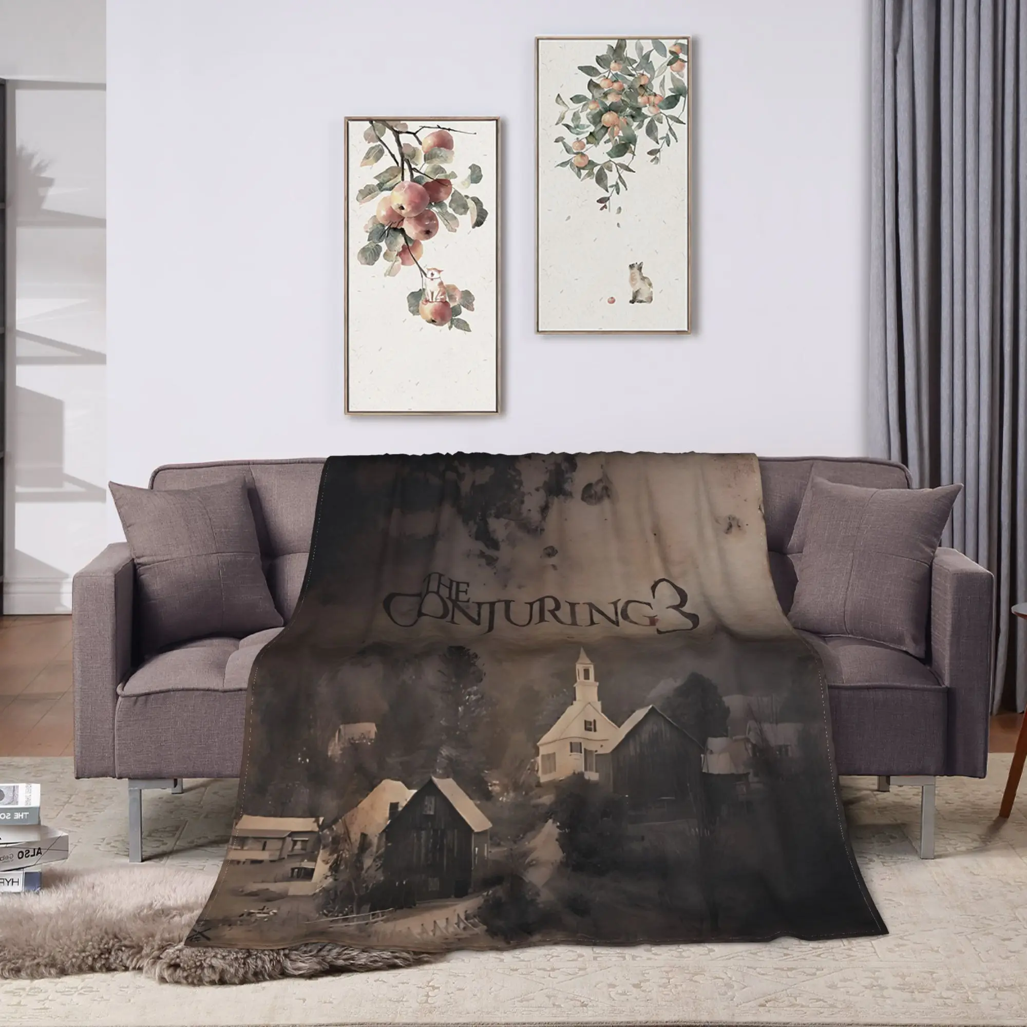 The Conjuring Ghost House Blanket Quality Warm Soft  Throw Blanket Winter Airplane Travel Living Room Fluffy Bedspread