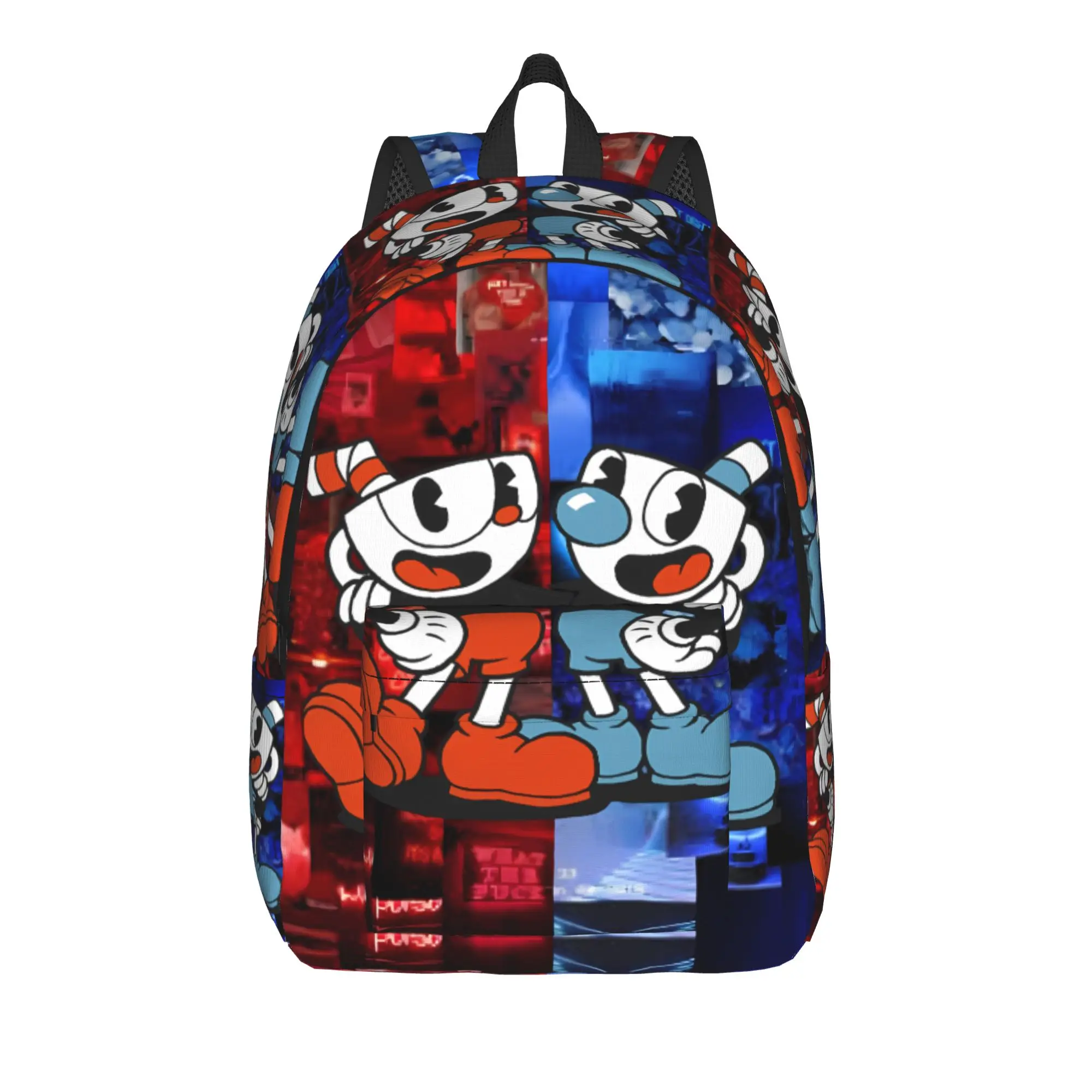 Custom Retro Gothic Hot C-Cupheades Backpack  College Backpacks Student Unisex Durable High School Bags Streetwear Rucksack