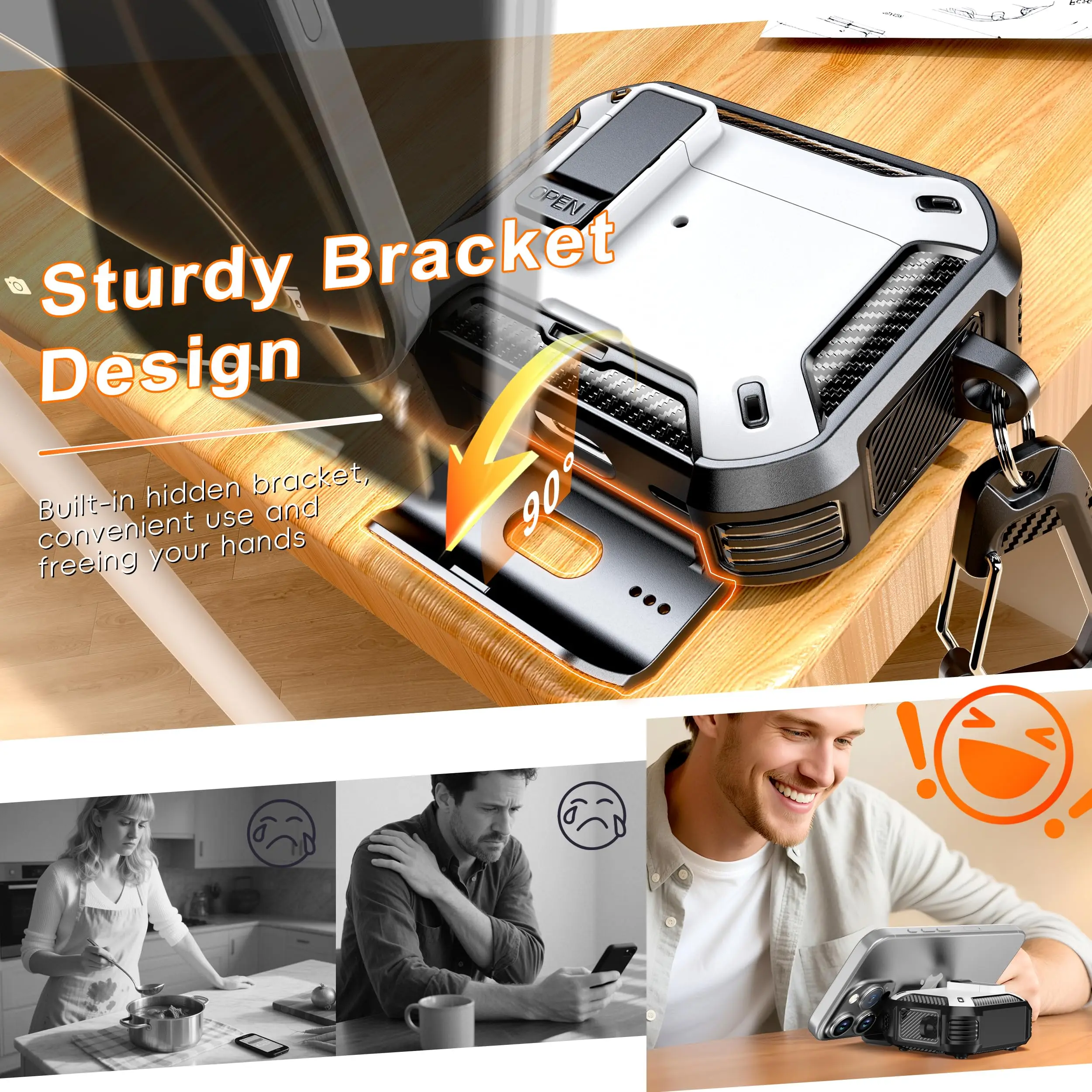 حامل هاتف مغناطيسي التلقائي التبديل حقيبة سماعة الاذن ل Airpods Pro 2 شحن لاسلكي غطاء سماعة الرأس ل Air Pods Pro 2 Funda