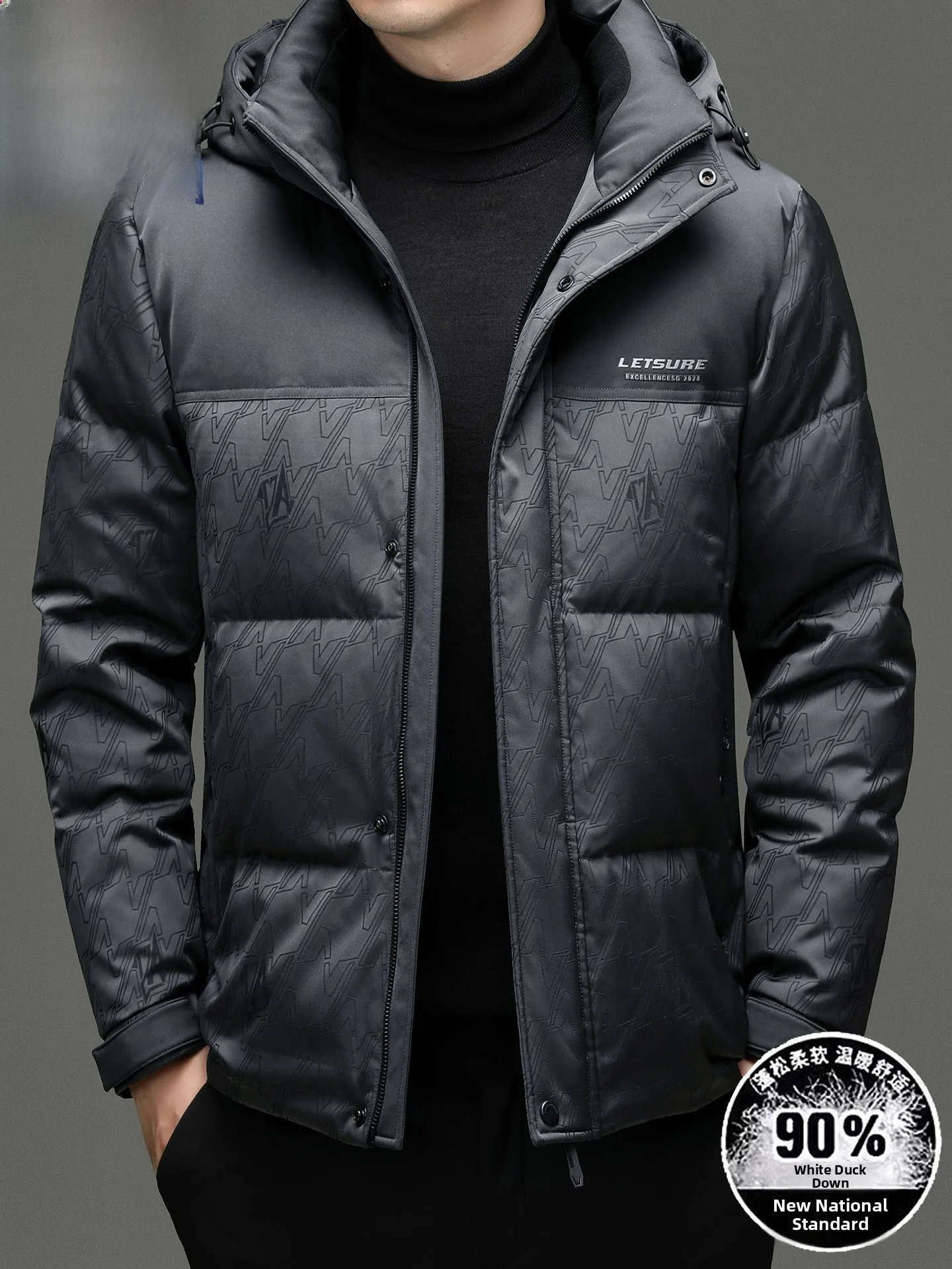 

Зимняя утепленная пуховая куртка TUCANO для мужчин: высококачественная деловая повседневная модная куртка с капюшоном из полиэстера